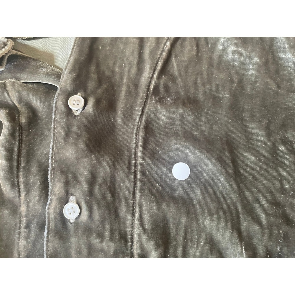 CP Shades x Free People Vintage Y2K Iredescent Boho Velvet Button Up Top Size XS - Picture 5 of 11